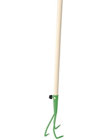 Gartengrubber 3 Zinken B= 90mm, mit Kiefe rnstiel - floraworld