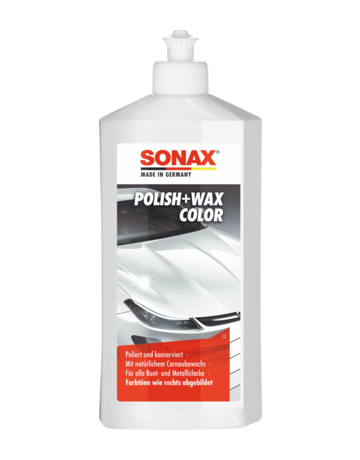 Polish+Wax Color weiß 500 ml - SONAX