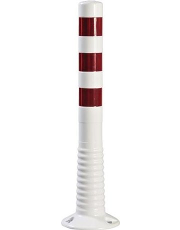 Flexipfosten 750mm, Ø 80mm, weiss - TEMKA