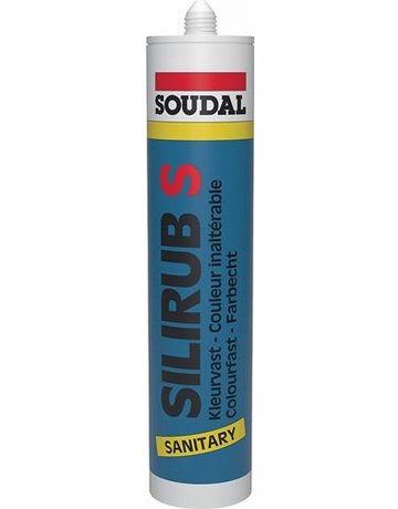 Silirub S Sanitärdicht- masse 300ml weis s SOUDAL