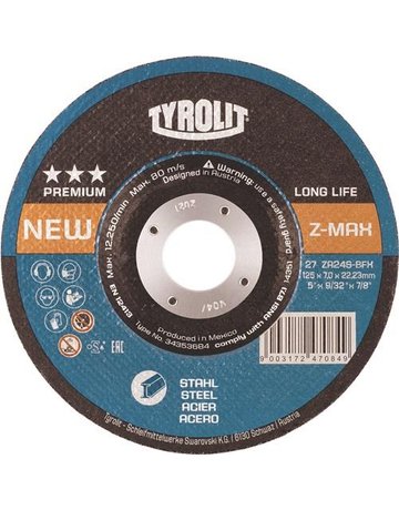 Schruppscheibe Z-MAX 125x4mm ZA24S-BFX T yrolit - TYROLIT