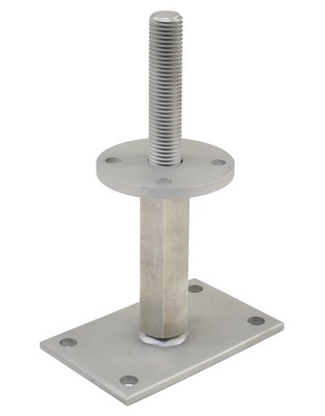 Pfostenträger PTP easy "CE" Edelstahl Verstellbereich 146-211 mm V4A - Pitzl - 1