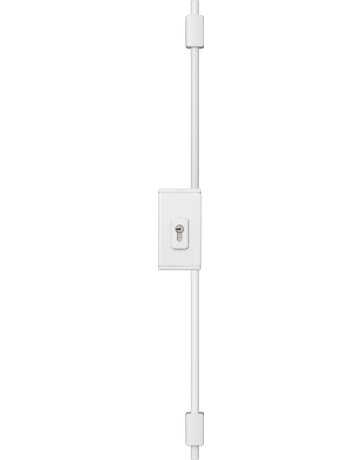 Tür-Stangenschloss TSS550 mit Zylinder EC550 mit Stange 135/135 cm weiß - ABUS - 1