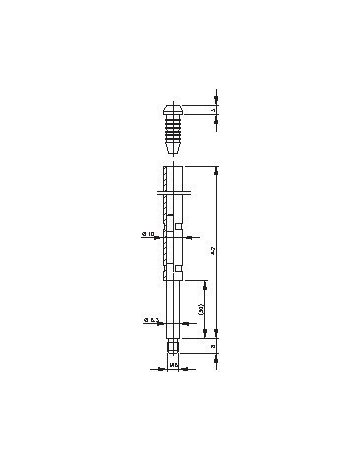 BKS Treibriegelstange B 9006, Stahl - BKS - 2
