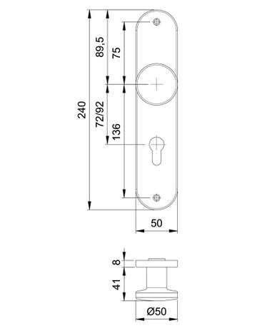 Knopfsch. 1306/7203 LS ov.,PZ72,F1,o. Nr. - edi