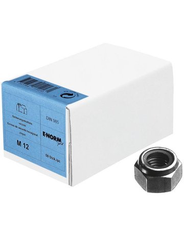 Sicherungsmutter DIN 985 M 8 verzinkt KP - E-NORMpro - 1