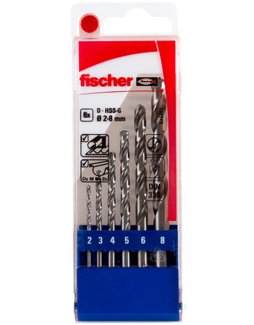 Spiralbohrer-Set D-Set HSS-G 2 - 8 mm - fischer - 2