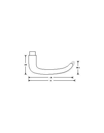 Drückerpaar 10 1023 8mm,TS36-45,ER fein matt - FSB - 2