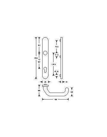 Wechselgarnitur 06 7816 LS oval ,PZ92/8,F1,TS 48-57 - FSB - 2
