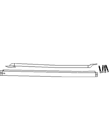 GEZE Kabelübergang IQ Lock,verdeckt,o. Gehäuse,Si,480mm - 2