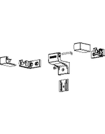 RWA-Konsolensatz, für Ketten antr., Slimchain, A, DL-R, Aluminium, RAL 9005 lackiert - GEZE - 2