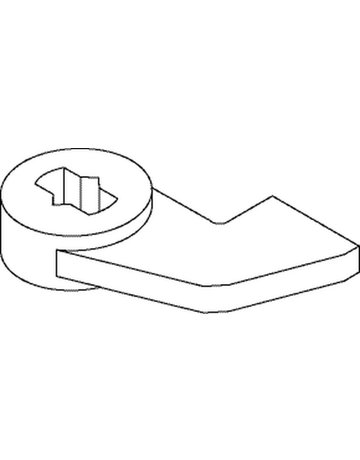 Türschiene EK schwarz phosphatiert, Flachkonus - GEZE - 2