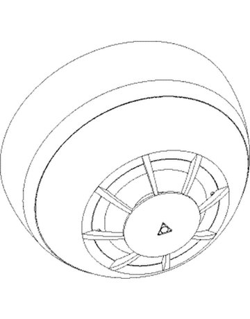 Objektber.-Rauchmelder, GC 152, weiß lackiert - GEZE - 2