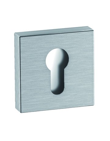 Schutzrosetten-Satz 308XAES eckig 12mm/PZ Edelstahl matt,TS38,1-43 - Hewi - 1