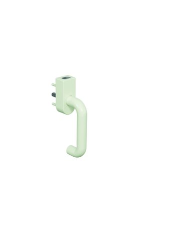 Fenstergriff 111FGA.1 abschließbar Druckzylinder,oval.,7/30,gl.,reinweiß - Hewi - 1