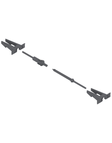 TIP-ON Kupplung und Aufnahme, R7037 staubgrau - Blum - 1