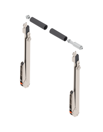 AVENTOS HL top Hochliftklappe, Hebel (Set), KH=480-580 mm, symmetrisch, vernickelt - Blum - 1