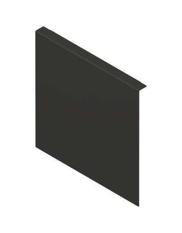 AMBIA-LINE Holzrückwandadapter, für LEGRABOX/MERIVOBOX Frontauszug Höhe F, Stahl, carbonschwarz matt - Blum - 1