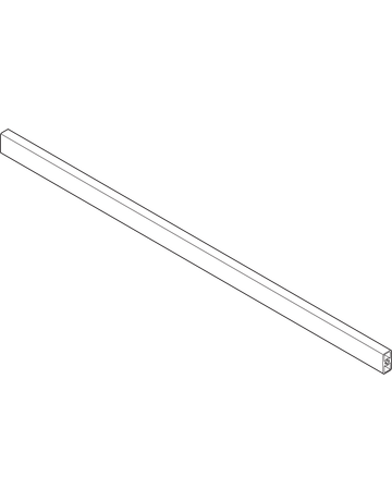 TANDEMBOX Querreling, für Innenauszug, bis KB=1200 mm, Länge=1046.3 mm, zum Ablängen, für TANDEMBOX intivo, für TANDEMBOX antaro, R9006 weissalumin. - Blum - 2