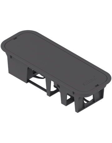 SERVO-DRIVE Netzgerätehalterung Bodenmontage, tiefgrau - Blum - 1