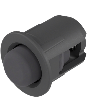 SERVO-DRIVE Distanzpuffer Ø 5mm tiefgrau Blendenspalt 2.6 mm, einbohren - Blum - 1