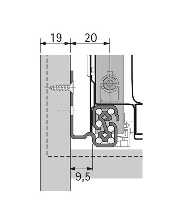 HETTICH Unterflur-Vollauszug Quadro V6, Silent System, Stahl - Hettich - 2