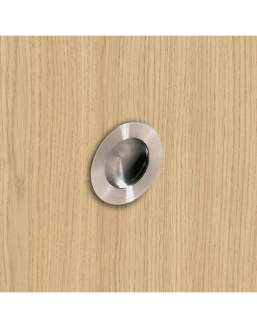 Möbel- Muschelgriff, Aboa, 9070138, Durchmesser 65mm, Höhe 14mm, rund, edelstahl - Hettich - 7
