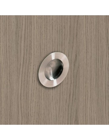 Möbel- Muschelgriff, Aboa, 9070138, Durchmesser 65mm, Höhe 14mm, rund, edelstahl - Hettich - 8