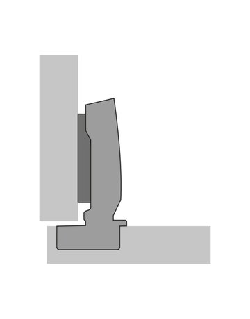 Möbel-Topfscharnier,110° Sensys 8675,9073662,vorlieg.,vernickelt - Hettich - 3