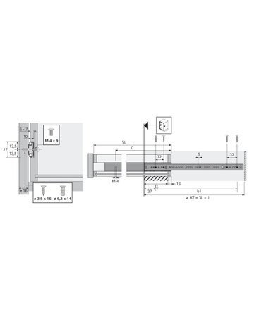 HETTICH Kugelauszug KA 270, Stahl - Hettich - 3