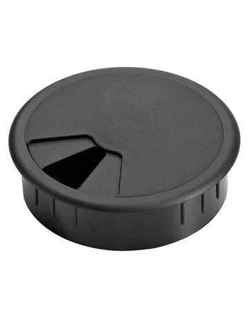 Kabeldurchlass, ø 60 mm, schwarz - Hettich