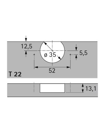 HETTICH Scharniertopf Selekta Pro 2000, Zinkdruckguss - Hettich - 3