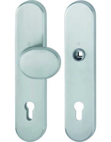 Sicherheits-Wechselgarnitur E86G/3331/3310 LS oval ,12mm,ES1/PZ 92/10/8,F69 - HOPPE - 1