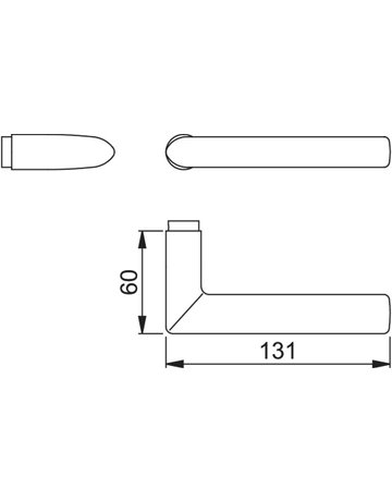 HOPPE® Drückerlochteil Stockholm E1140Z, Edelstahl - 2