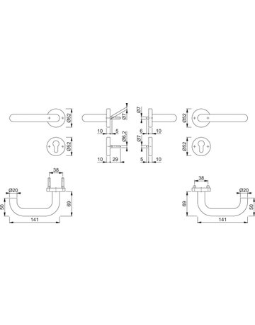 FS-AP-Grt-Rosette F69 FS-E138/42H/42HS, 9, PZ - HOPPE - 2