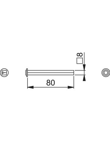 HOPPE® I-Wechselprofilstift, Eisen - HOPPE - 2