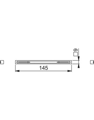 HOPPE Profilstift, 9x145mm, Türstärke 86-95 verzinkt - 2