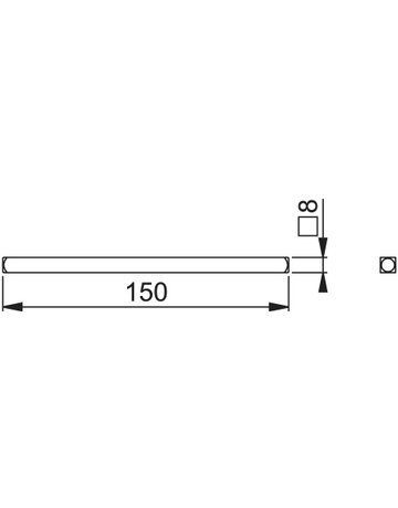 HOPPE® Vollvierkantstift, Eisen - HOPPE - 2