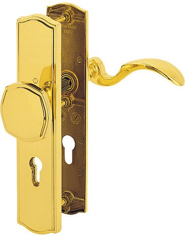 HOPPE® Schutz-Wechselgarnitur mit Langschild Meran M57/371A/370/112SH, 8/72 mm, Messing - HOPPE - 1