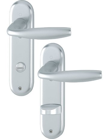 HOPPE® Drückergarnitur mit Kurzschild New York 1810/273KP, Aluminium - HOPPE - 1