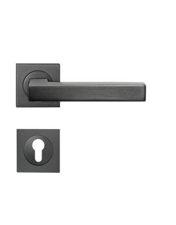 Drücker-Rosettengarnitur Seattle ER46Q PZ Titan grau TS 38-48mm - Karcher Design - 1