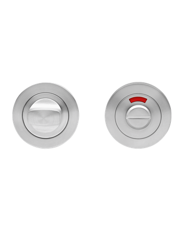 Badverriegelung EZ1333 BAD rot/weiß 8mm Stift Ring kantig Edelstahl matt - Karcher Design - 1