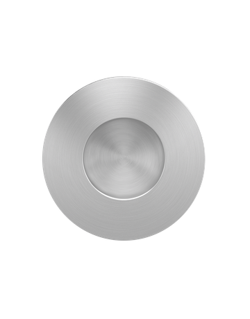 Schiebetürmuschelset 50mm Bohrung EZ 1706 Edelstahl matt für Glastüren BLIND - Karcher Design - 1