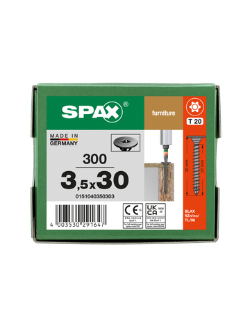 SPAX Rückwandkopf T-STAR plus T10 VG BLAX ohne Linse - SPAX - 5