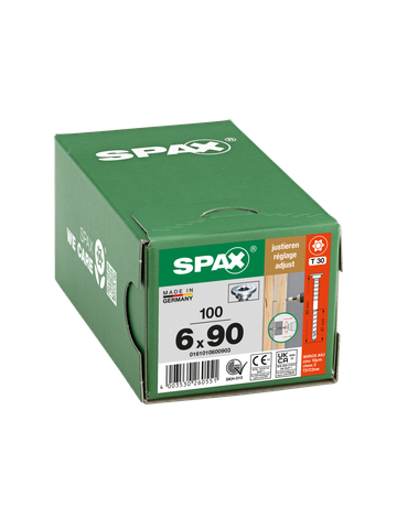 SPAX, Justierschraube, Flachkopf, T-Star, Teilgewinde, 4Cut, gehärtet, gleitbeschichtet - SPAX - 4