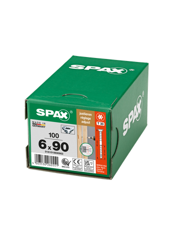 SPAX, Justierschraube, Flachkopf, T-Star, Teilgewinde, 4Cut, gehärtet, gleitbeschichtet - SPAX - 5
