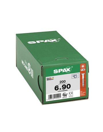 SPAX, Universalschraube, Senkkopf, T-STAR plus, Teilgewinde, 4CUT, WIROX - SPAX - 4