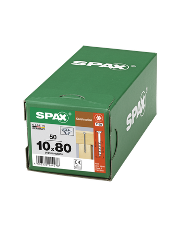 SPAX, Holzbauschraube 10 mm, Senkkopf, T-STAR plus, MULTI-Kopf,  4CUT, Teilgewinde, WIROX - SPAX - 5
