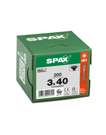 SPAX-S Senkkopf T-STAR plus schwarz BLAX Bremsrippen - SPAX - 3