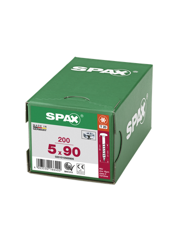 SPAX, Universalschraube, Halbrundkopf, T-STAR plus, 4CUT, TG, WIROX - SPAX - 5